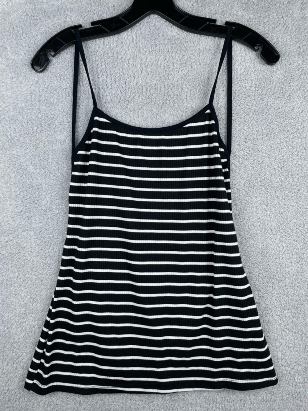 SHEIN Black & White Striped Spaghetti Strap Camisole